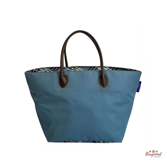 Authentic Burberry Blue Label Nova Check Tote Bag - Picture 1 of 13